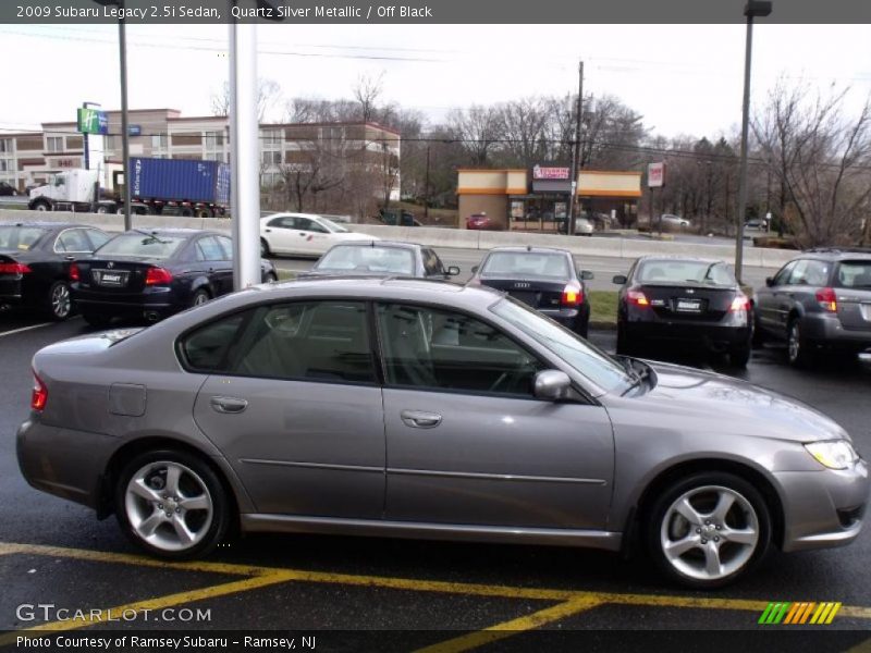 Quartz Silver Metallic / Off Black 2009 Subaru Legacy 2.5i Sedan