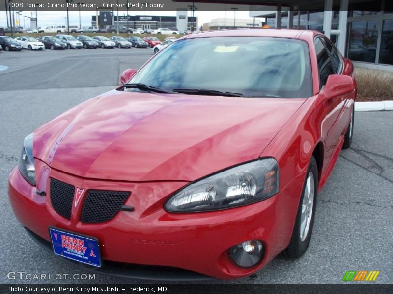 Crimson Red / Ebony 2008 Pontiac Grand Prix Sedan
