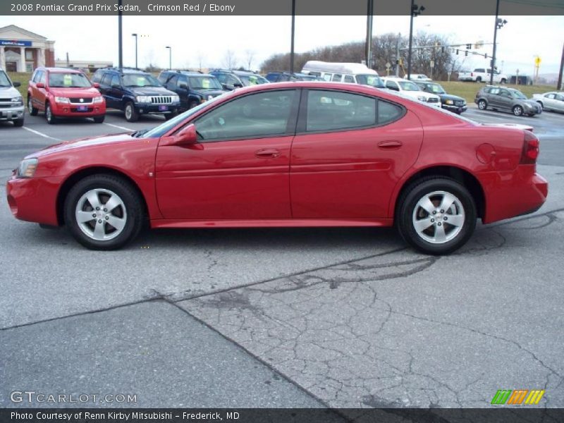 Crimson Red / Ebony 2008 Pontiac Grand Prix Sedan