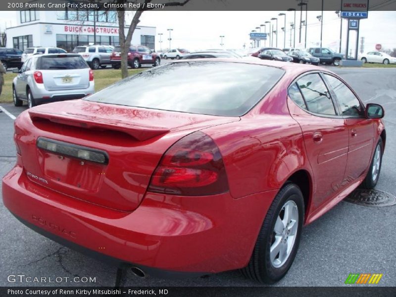 Crimson Red / Ebony 2008 Pontiac Grand Prix Sedan
