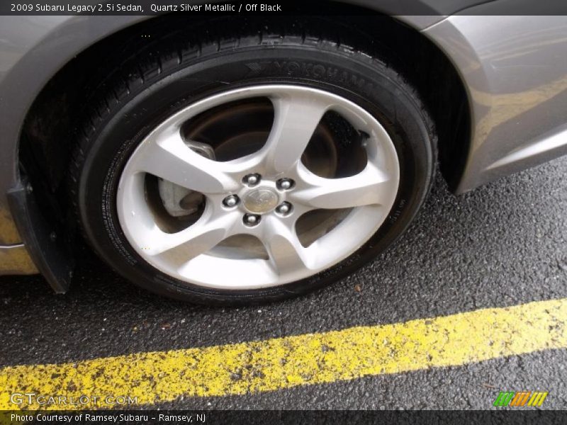 Quartz Silver Metallic / Off Black 2009 Subaru Legacy 2.5i Sedan