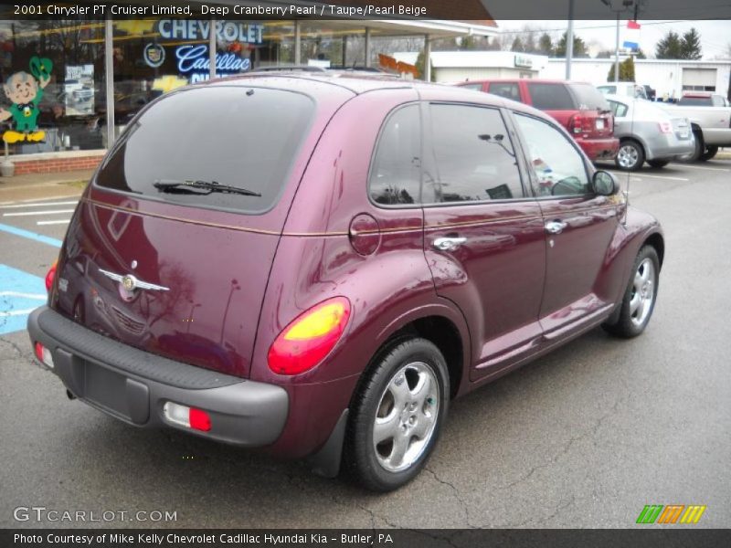 Deep Cranberry Pearl / Taupe/Pearl Beige 2001 Chrysler PT Cruiser Limited