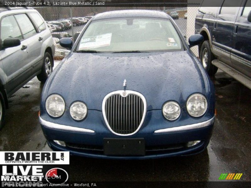 Lazurite Blue Metallic / Sand 2004 Jaguar S-Type 4.2