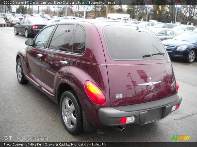 Deep Cranberry Pearl / Taupe/Pearl Beige 2001 Chrysler PT Cruiser Limited