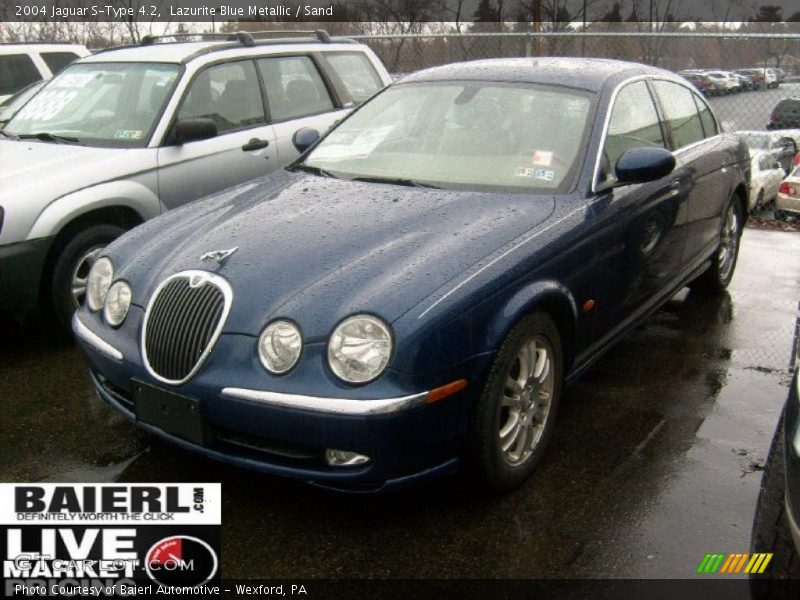 Lazurite Blue Metallic / Sand 2004 Jaguar S-Type 4.2