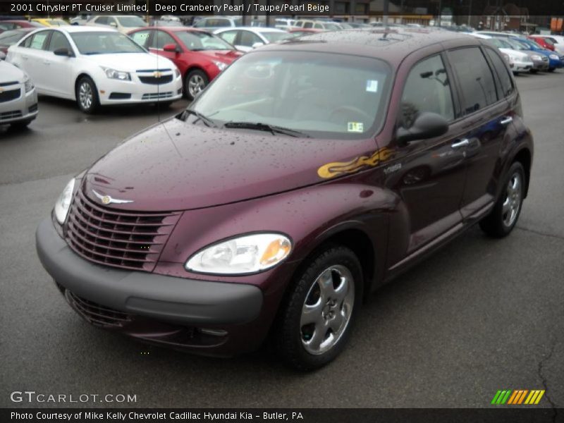 Deep Cranberry Pearl / Taupe/Pearl Beige 2001 Chrysler PT Cruiser Limited