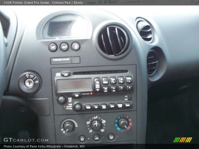 Crimson Red / Ebony 2008 Pontiac Grand Prix Sedan