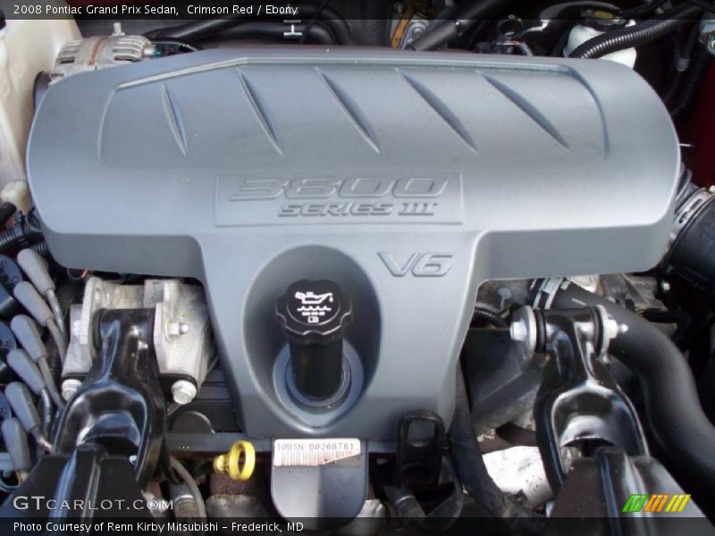 Crimson Red / Ebony 2008 Pontiac Grand Prix Sedan