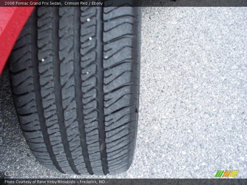 Crimson Red / Ebony 2008 Pontiac Grand Prix Sedan