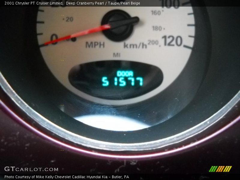 Deep Cranberry Pearl / Taupe/Pearl Beige 2001 Chrysler PT Cruiser Limited