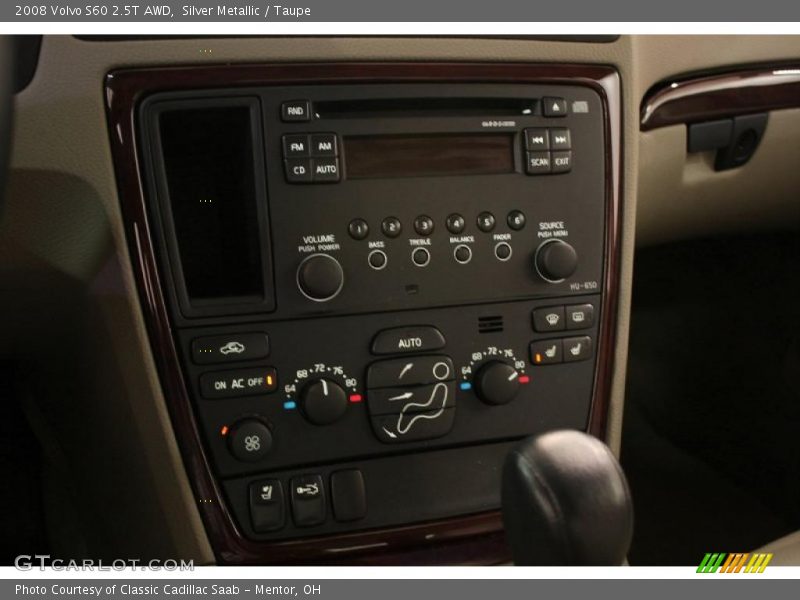 Controls of 2008 S60 2.5T AWD