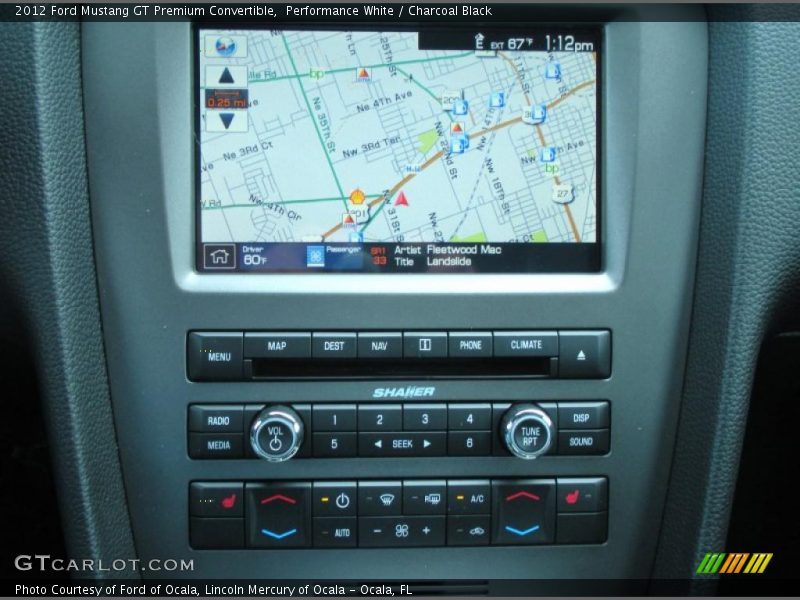 Navigation of 2012 Mustang GT Premium Convertible
