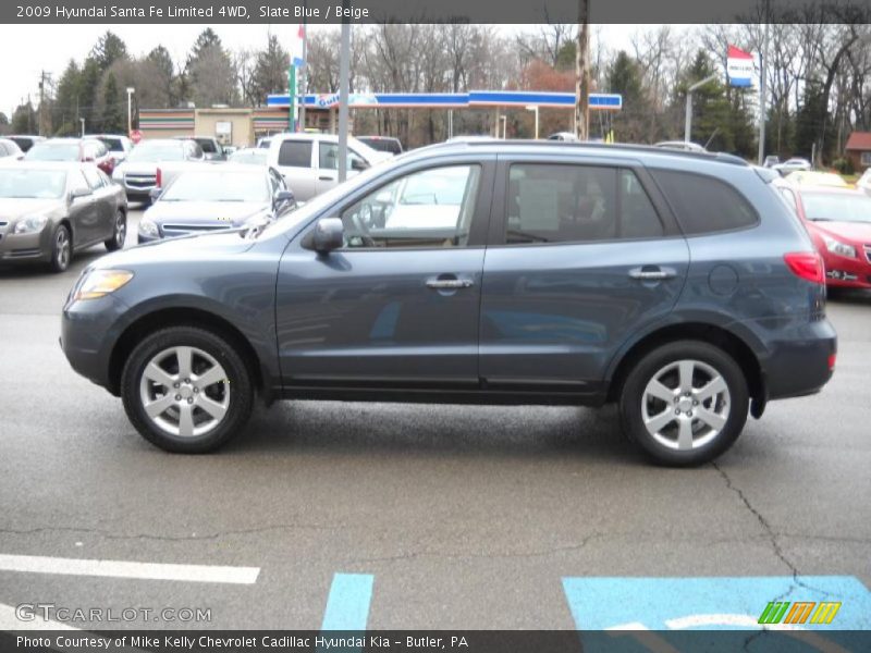 Slate Blue / Beige 2009 Hyundai Santa Fe Limited 4WD