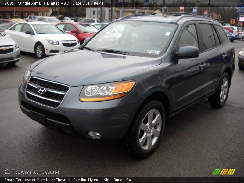 Slate Blue / Beige 2009 Hyundai Santa Fe Limited 4WD