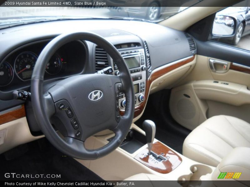 Slate Blue / Beige 2009 Hyundai Santa Fe Limited 4WD