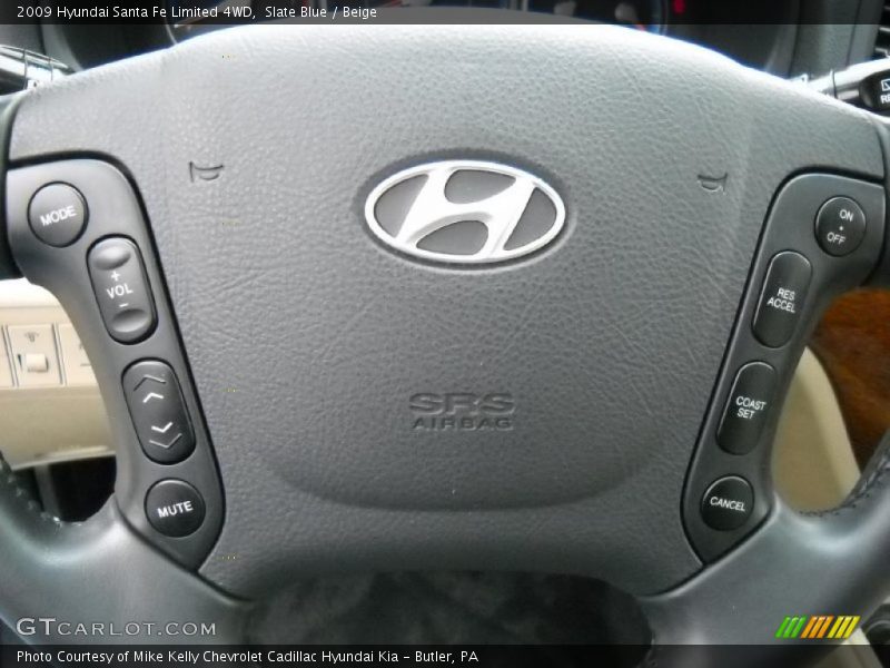 Slate Blue / Beige 2009 Hyundai Santa Fe Limited 4WD