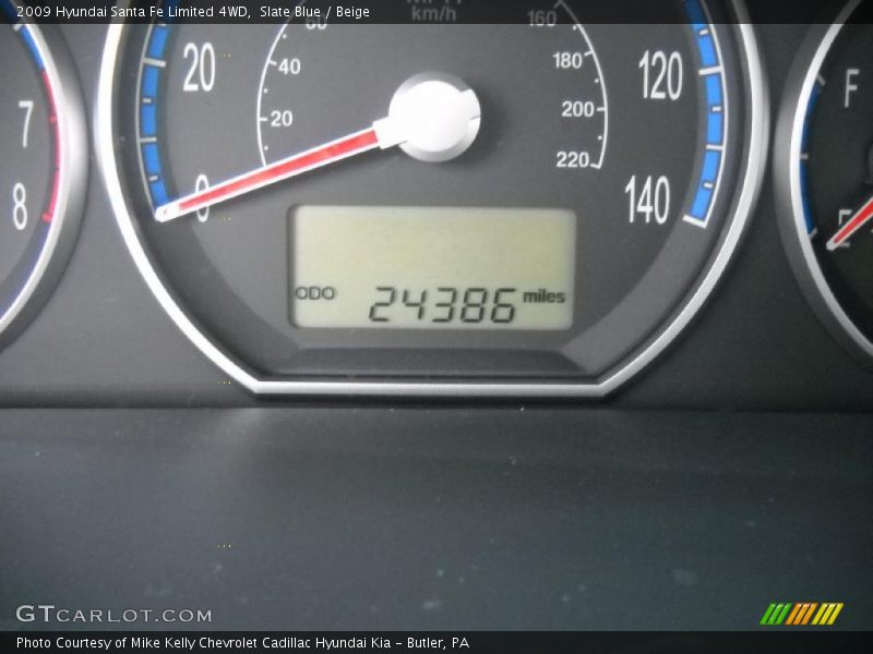 Slate Blue / Beige 2009 Hyundai Santa Fe Limited 4WD