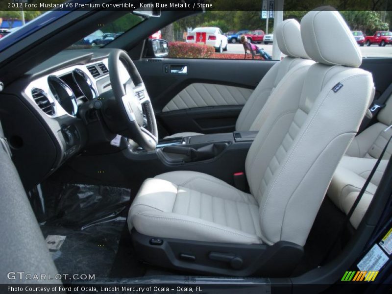  2012 Mustang V6 Premium Convertible Stone Interior