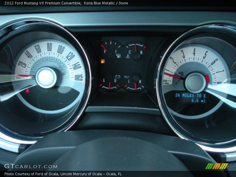  2012 Mustang V6 Premium Convertible V6 Premium Convertible Gauges