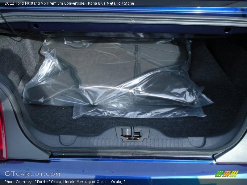  2012 Mustang V6 Premium Convertible Trunk