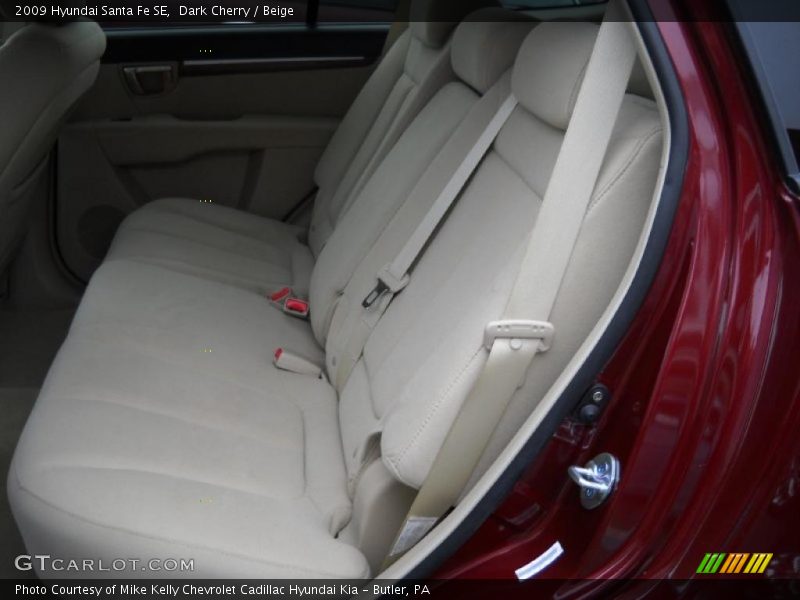 Dark Cherry / Beige 2009 Hyundai Santa Fe SE