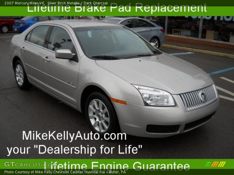 Silver Birch Metallic / Dark Charcoal 2007 Mercury Milan V6