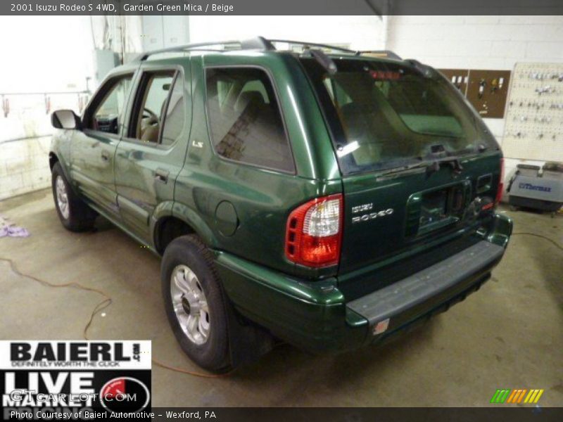 Garden Green Mica / Beige 2001 Isuzu Rodeo S 4WD