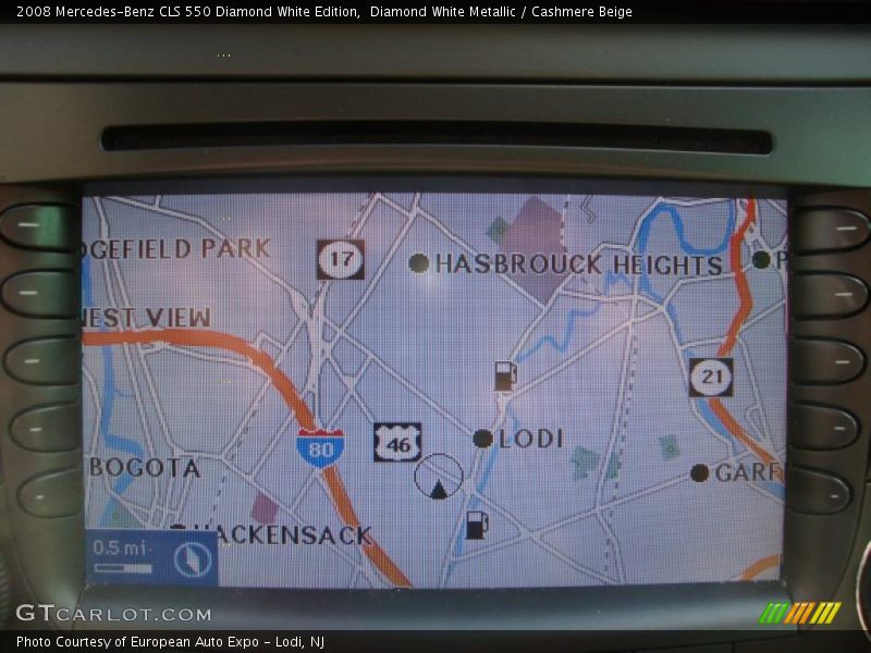 Navigation of 2008 CLS 550 Diamond White Edition