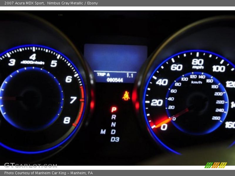 Nimbus Gray Metallic / Ebony 2007 Acura MDX Sport