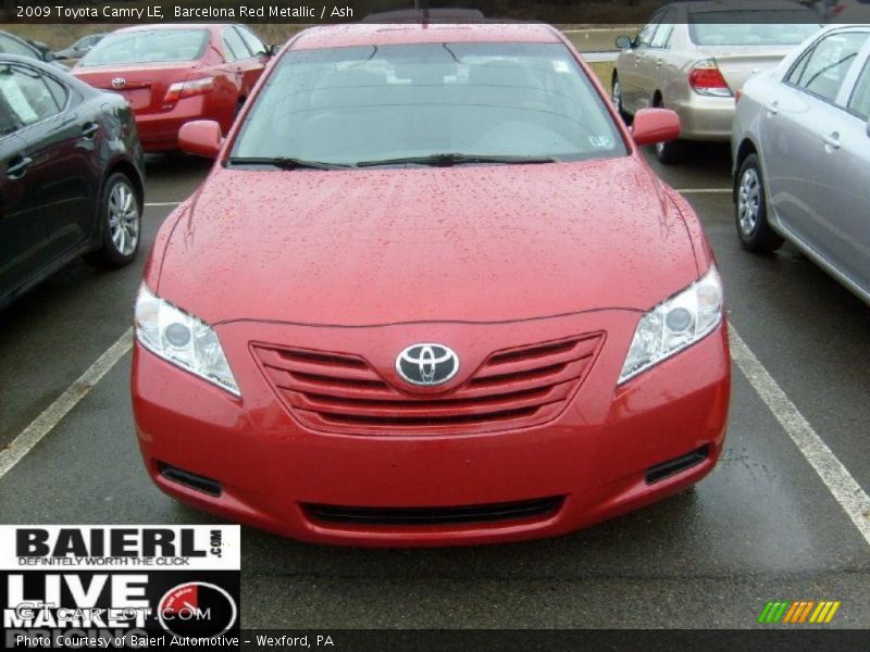 Barcelona Red Metallic / Ash 2009 Toyota Camry LE
