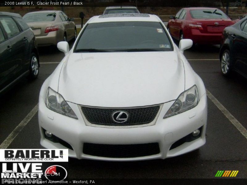 Glacier Frost Pearl / Black 2008 Lexus IS F