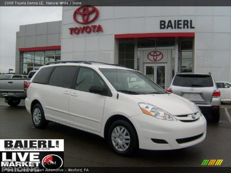 Natural White / Stone 2008 Toyota Sienna LE