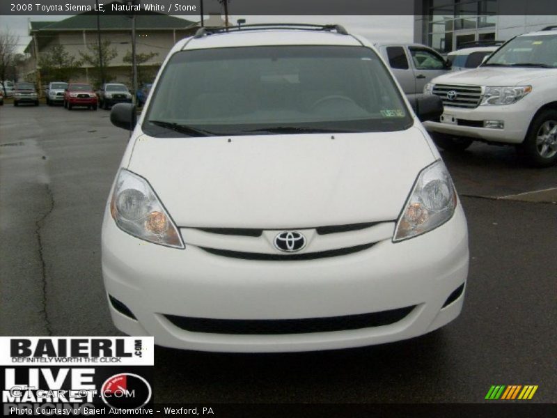 Natural White / Stone 2008 Toyota Sienna LE
