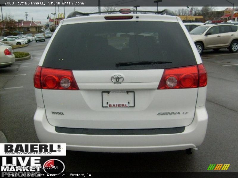 Natural White / Stone 2008 Toyota Sienna LE
