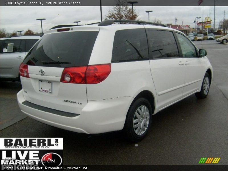 Natural White / Stone 2008 Toyota Sienna LE