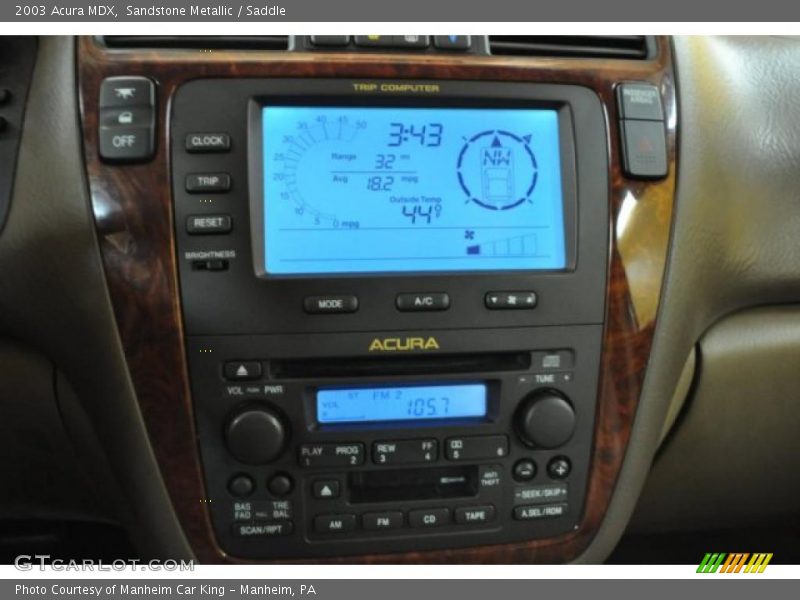 Sandstone Metallic / Saddle 2003 Acura MDX