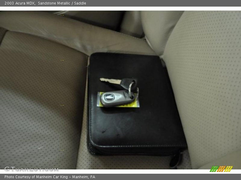 Sandstone Metallic / Saddle 2003 Acura MDX