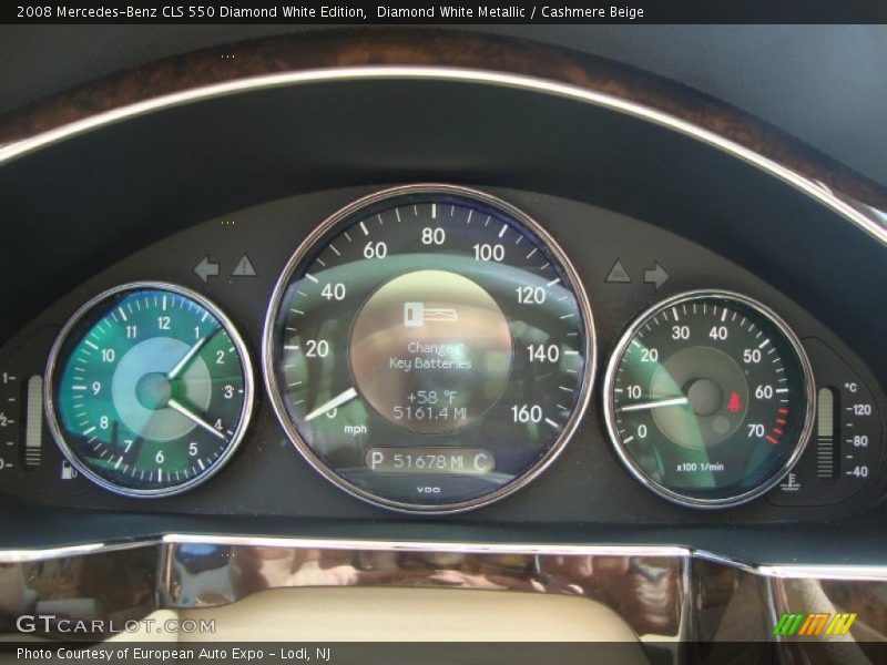  2008 CLS 550 Diamond White Edition 550 Diamond White Edition Gauges