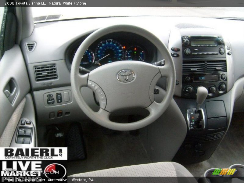 Natural White / Stone 2008 Toyota Sienna LE