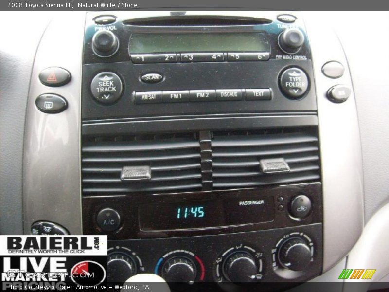 Natural White / Stone 2008 Toyota Sienna LE
