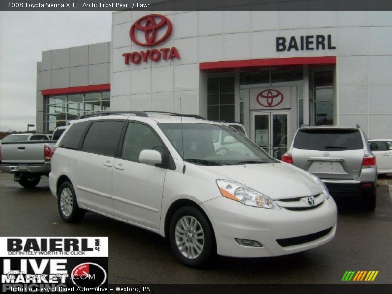 Arctic Frost Pearl / Fawn 2008 Toyota Sienna XLE
