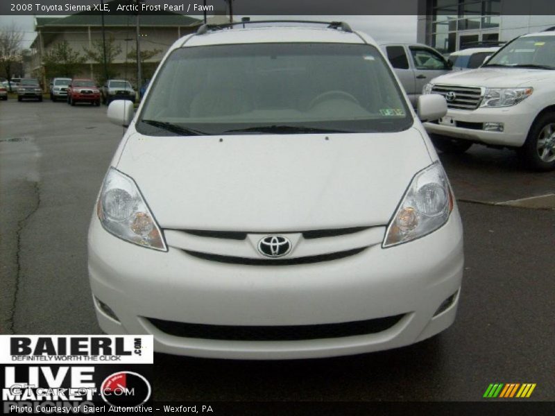 Arctic Frost Pearl / Fawn 2008 Toyota Sienna XLE