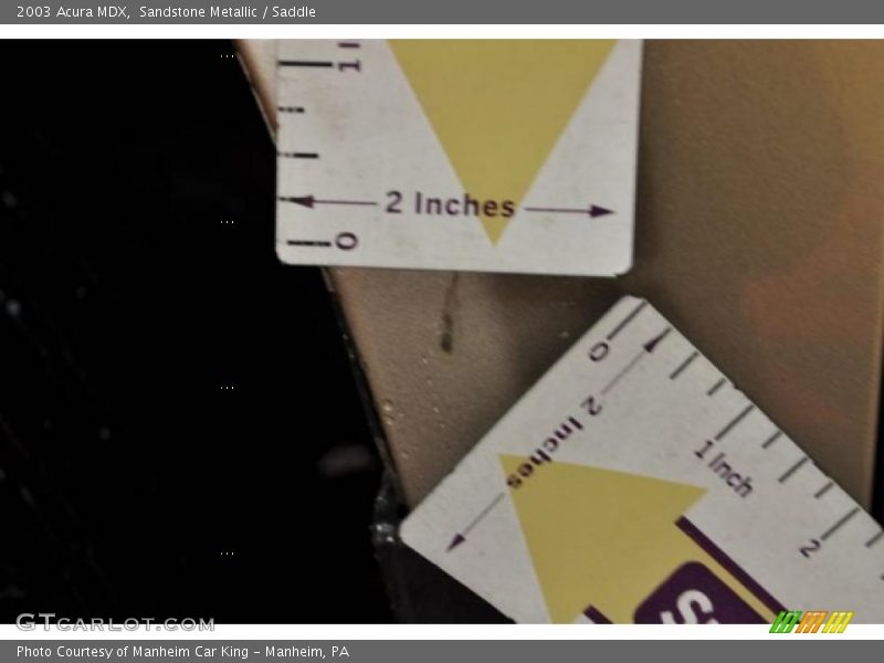 Sandstone Metallic / Saddle 2003 Acura MDX