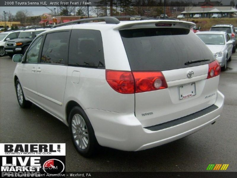 Arctic Frost Pearl / Fawn 2008 Toyota Sienna XLE