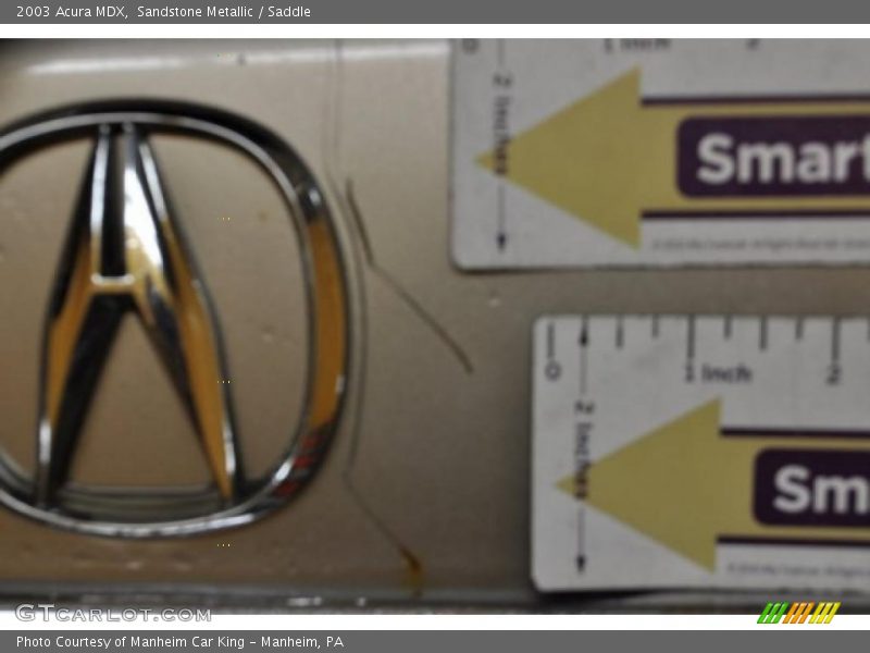 Sandstone Metallic / Saddle 2003 Acura MDX