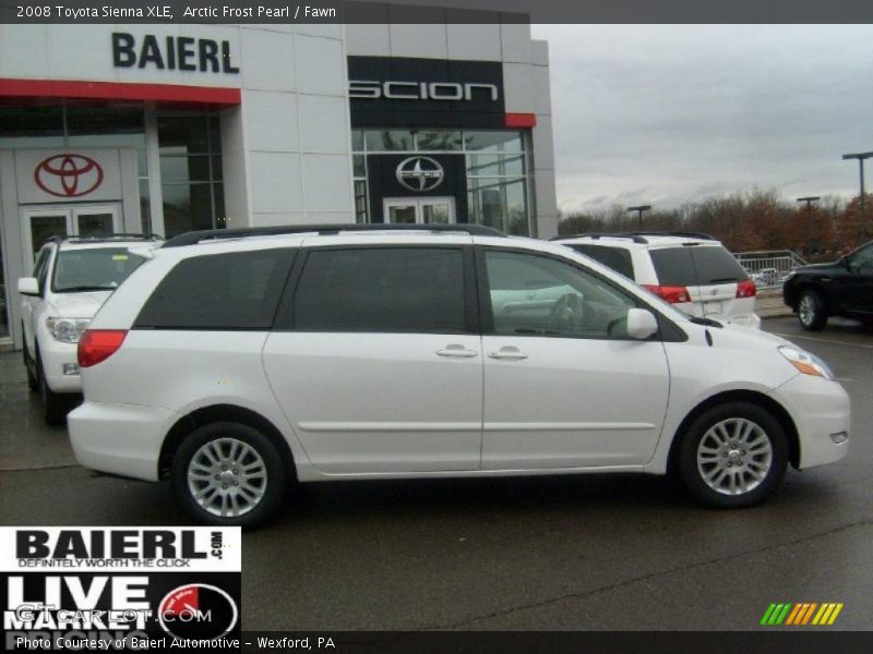 Arctic Frost Pearl / Fawn 2008 Toyota Sienna XLE