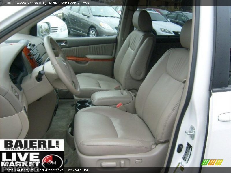Arctic Frost Pearl / Fawn 2008 Toyota Sienna XLE
