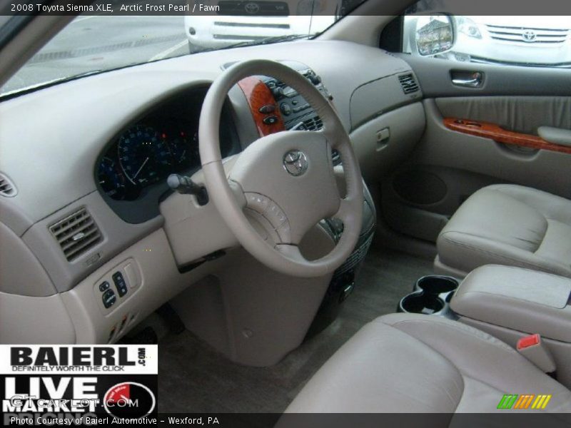 Arctic Frost Pearl / Fawn 2008 Toyota Sienna XLE