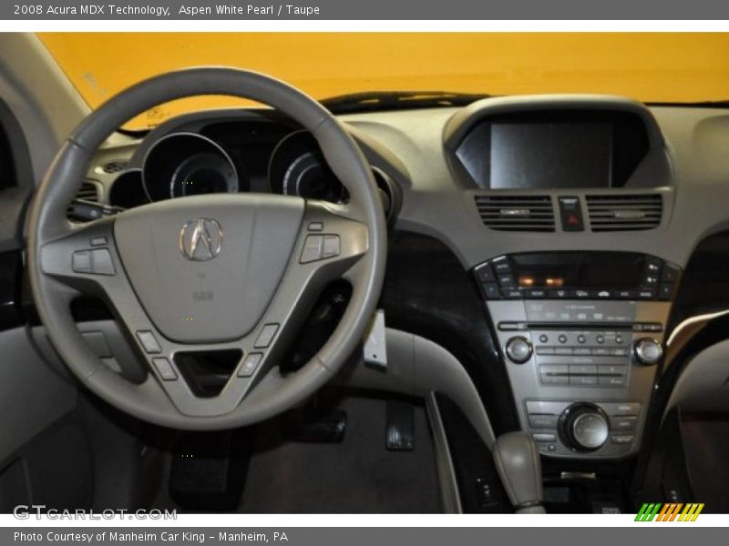 Aspen White Pearl / Taupe 2008 Acura MDX Technology