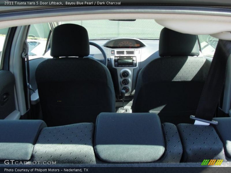 Bayou Blue Pearl / Dark Charcoal 2011 Toyota Yaris 5 Door Liftback